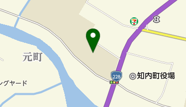 知内町立知内中学校の地図画像