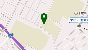 千歳市立北進中学校の地図画像