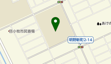 苫小牧市立明野中学校の地図画像