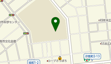 苫小牧市立苫小牧東中学校の地図画像