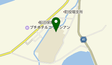 礼文町立船泊中学校の地図画像