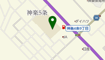 旭川市立神楽小学校の地図画像