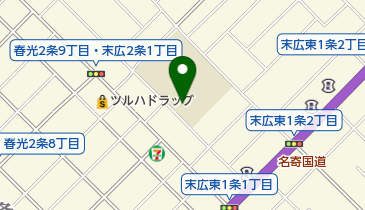 旭川市立春光小学校の地図画像