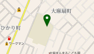 江別市立大麻西小学校の地図画像