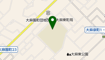 江別市立大麻東小学校の地図画像