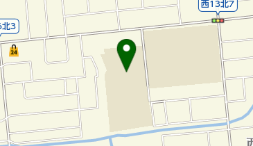 帯広市立啓北小学校の地図画像