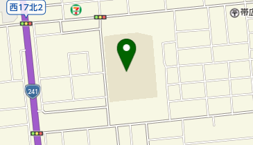 帯広市立栄小学校の地図画像