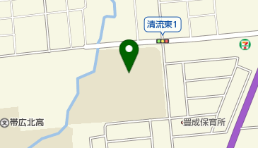 帯広市立豊成小学校の地図画像