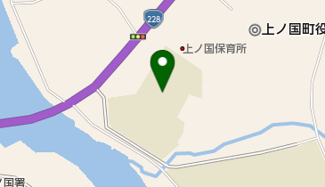 上ノ国町立上ノ国小学校の地図画像