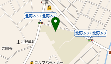 札幌市立北野平小学校の地図画像