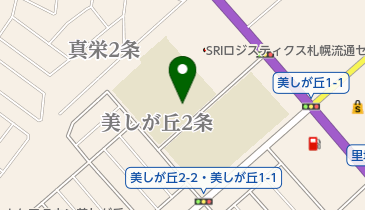 札幌市立真栄小学校の地図画像