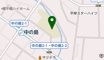 札幌市立中の島小学校の地図画像