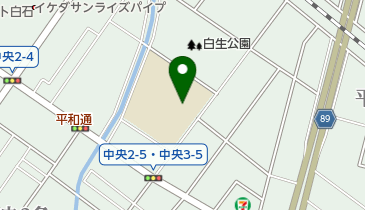 札幌市立西白石小学校の地図画像