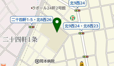 札幌市立日新小学校の地図画像