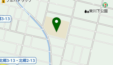 札幌市立東川下小学校の地図画像