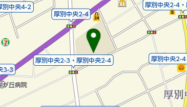 札幌市立ひばりが丘小学校の地図画像