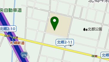 札幌市立北都小学校の地図画像