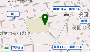 札幌市立美園小学校の地図画像