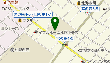 札幌市立宮の森小学校の地図画像