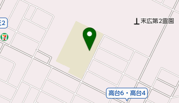 千歳市立末広小学校の地図画像