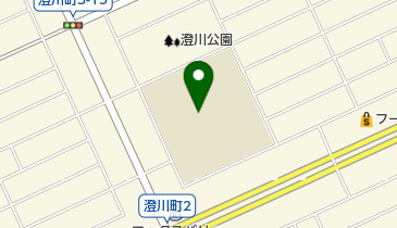 苫小牧市立澄川小学校の地図画像
