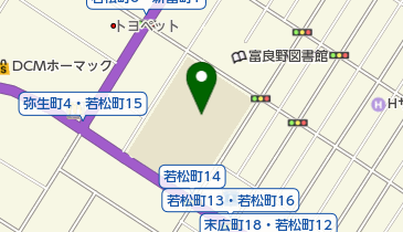 富良野市立富良野小学校の地図画像