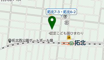 認定こども園ひまわりの地図画像