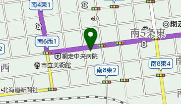 網走若葉幼稚園の地図画像