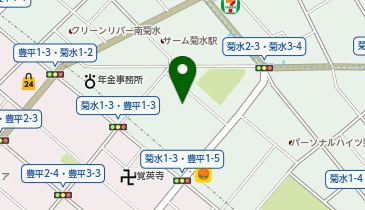 認定こども園菊水すずらんの地図画像