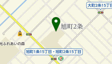 北海道旭川盲学校の地図画像