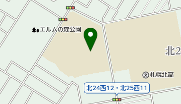 北海道札幌聾学校の地図画像