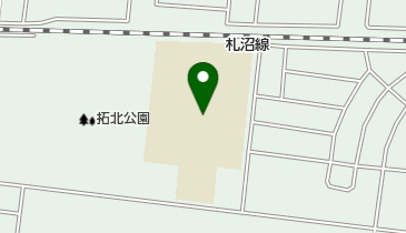 北海道拓北養護学校の地図画像
