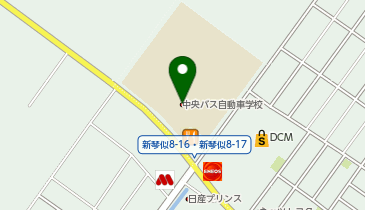 中央バス自動車学校の地図画像