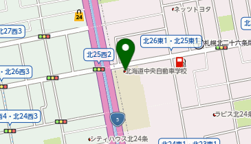 北海道中央自動車学校の地図画像