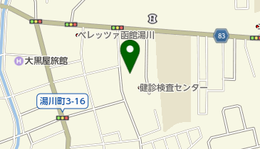 函館市医師会看護・リハビリテーション学院湯の川キャンパスの地図画像
