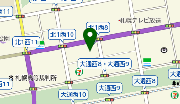 札幌マンガ・アニメ&声優専門学校の地図画像