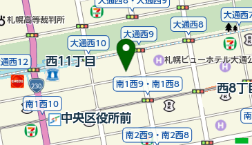 札幌ブライダル&ホテル観光専門学校の地図画像