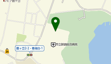 釧路市立高等看護学院の地図画像