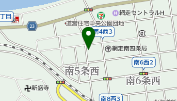 網走文化専門学校の地図画像