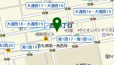 札幌科学技術専門学校大通りキャンパスの地図画像