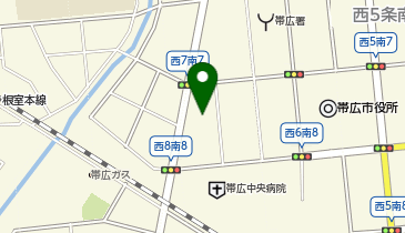 帯広市医師会看護専門学校の地図画像