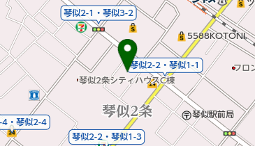 琴似あやめ保育園の地図画像
