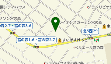 宮の森保育園の地図画像