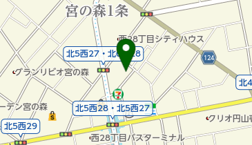 円山北町保育園の地図画像