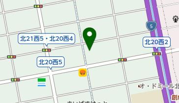 幌北中央保育園の地図画像