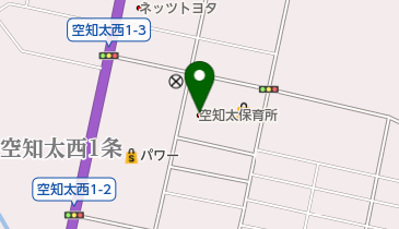 砂川市立空知太保育所の地図画像