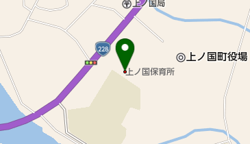 上ノ国保育所の地図画像