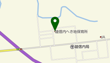 天塩町立雄信内へき地保育所の地図画像