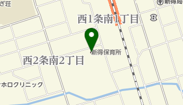 新得保育所の地図画像