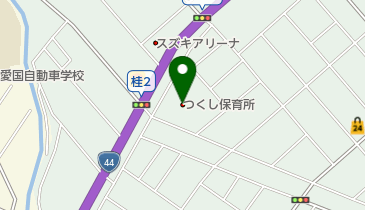 つくし保育所の地図画像